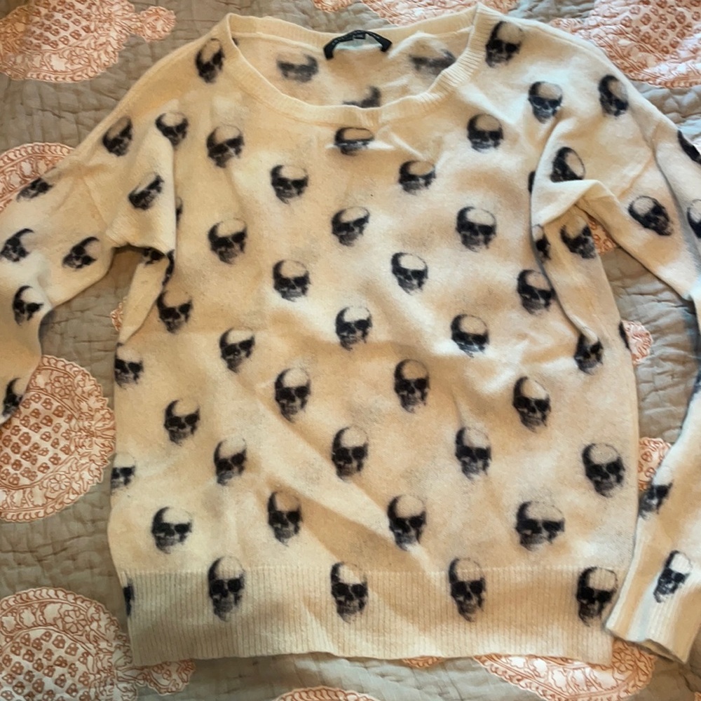 Skull cashmere sweater 100% cashmere